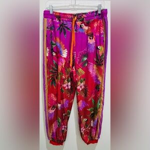 FARM Rio Vibrant Parrot Print Track Pants